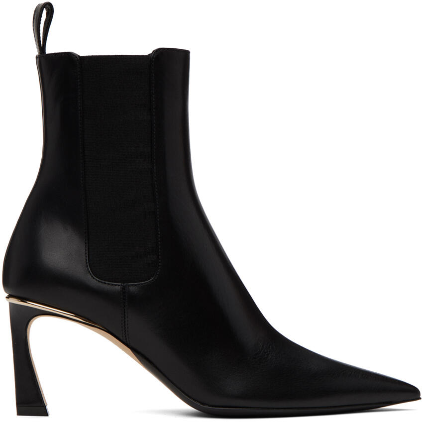 Victoria Beckham Black Pointy Toe Boots Cover