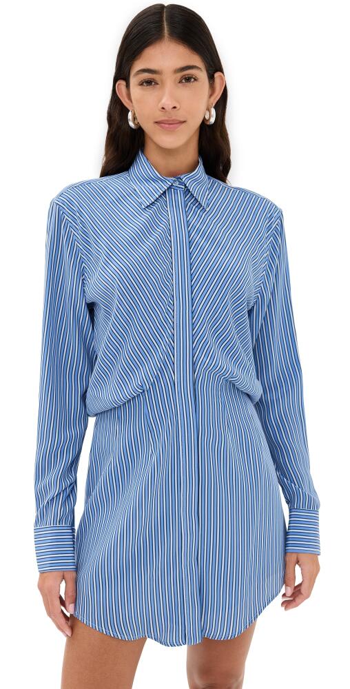 Brandon Maxwell The Vera Shirtdress Blue Stripe Cover