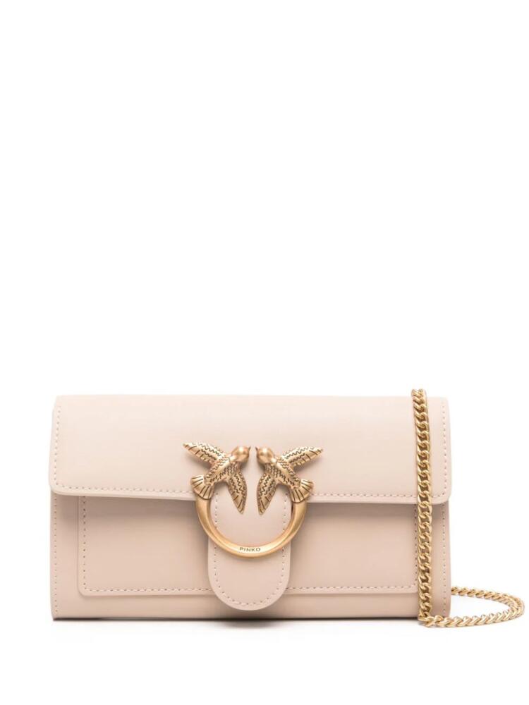 PINKO Love One clutch bag - Neutrals Cover