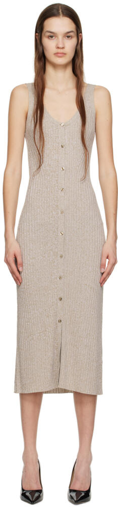 BOSS Beige Sleeveless Midi Dress Cover