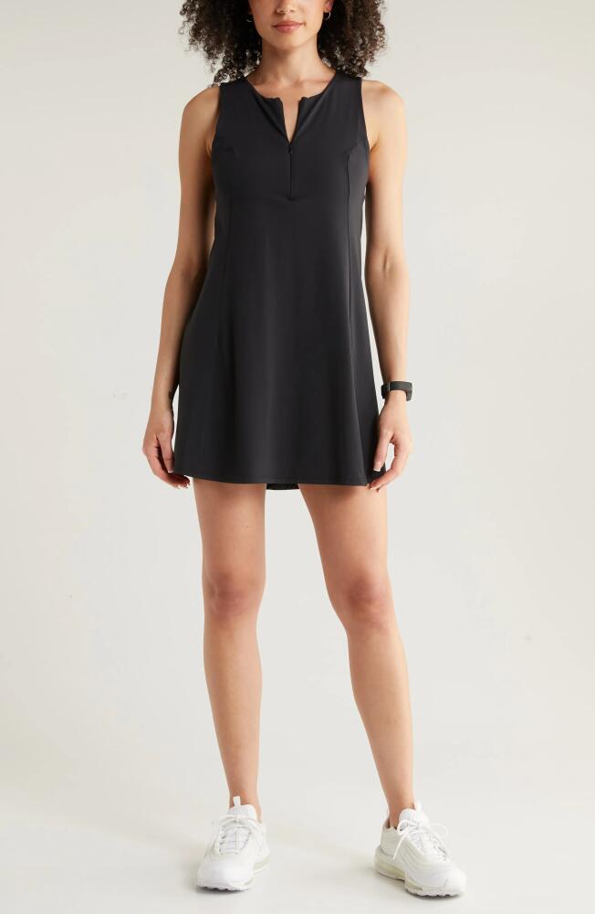 zella Luxe Lite Tennis Dress with Built-In Shorts in Black Cover