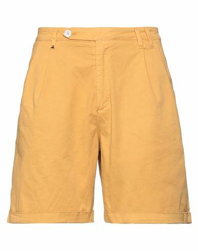 Berna Man Shorts & Bermuda Shorts Ocher Cotton, Elastane Cover