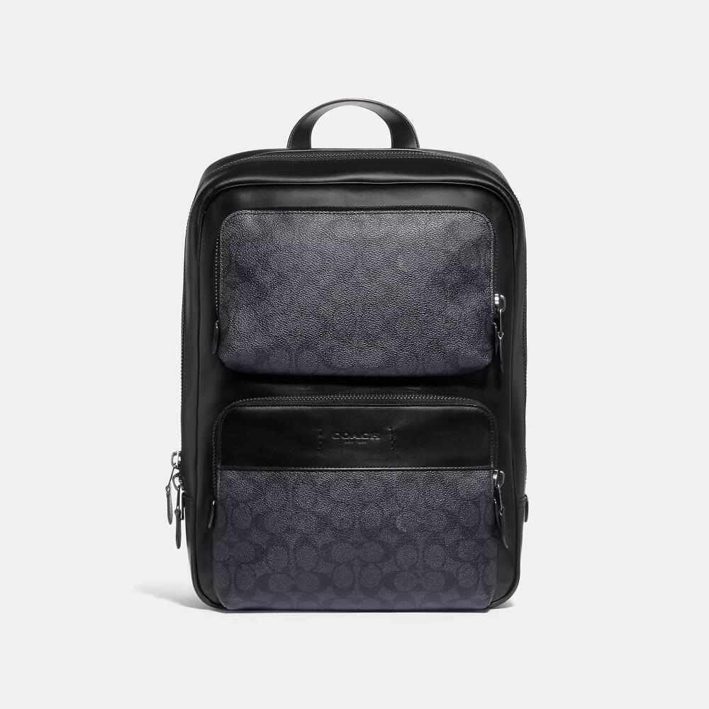 Coach Gotham Backpack In Signature Canvas Cover