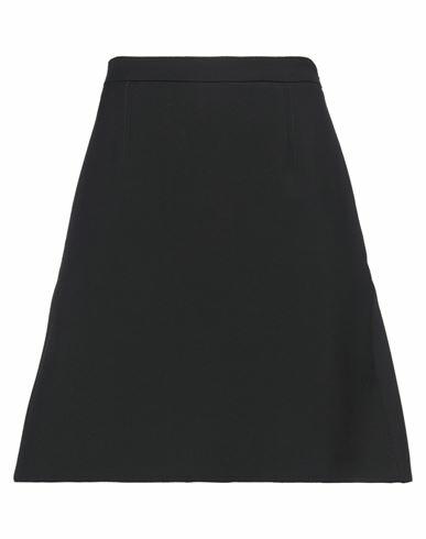 Alexander Mcqueen Woman Mini skirt Black Wool, Viscose, Polyester Cover