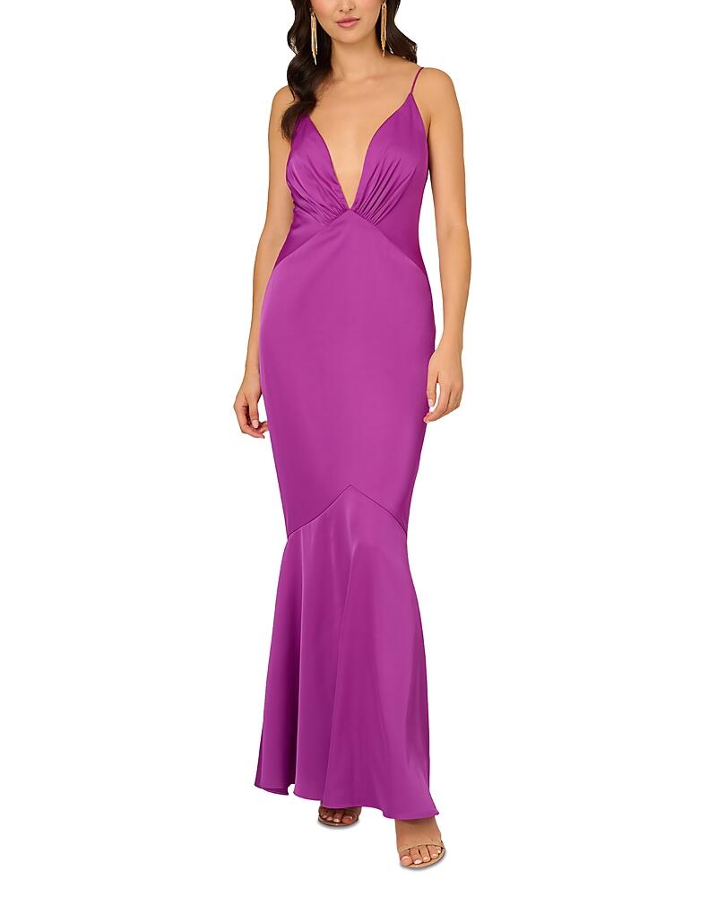 Liv Foster Stretch Satin Mermaid Gown Cover