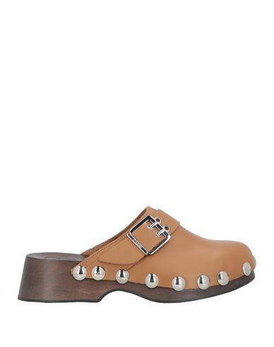 Ganni Woman Mules & Clogs Camel Leather Cover