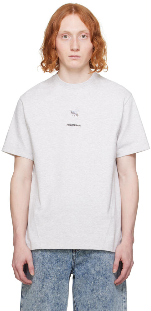 ADER error Gray Graphic T-Shirt Cover