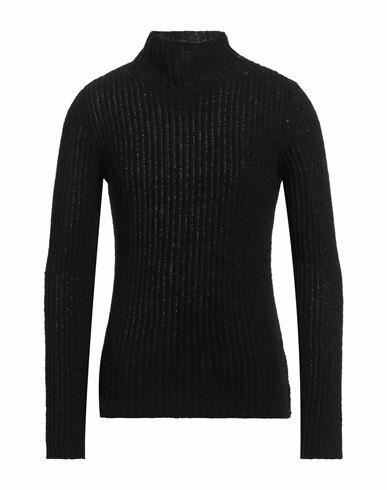 Dries Van Noten Man Turtleneck Black Wool, Cashmere Cover