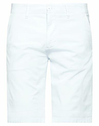 Guess Man Shorts & Bermuda Shorts Sky blue Cotton, Elastane Cover