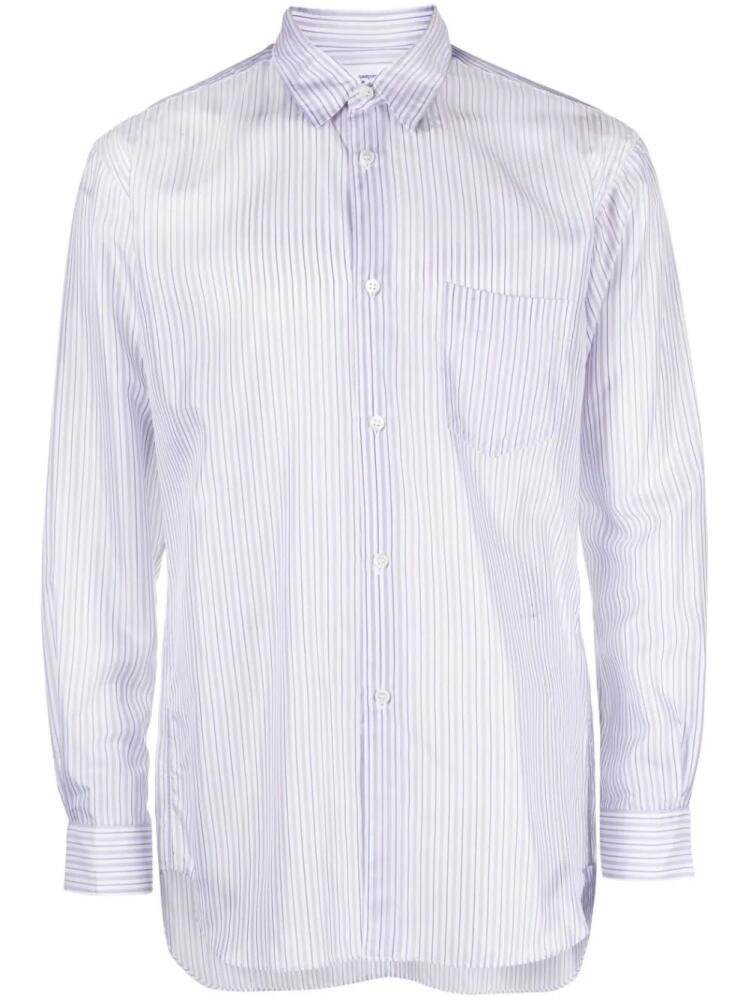 Comme Des Garçons Shirt striped button-up shirt - White Cover