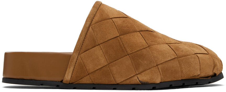 Bottega Veneta Tan Reggie Mules Cover