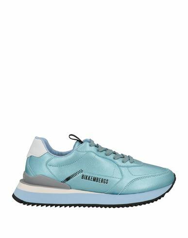 Bikkembergs Woman Sneakers Sky blue Textile fibers Cover