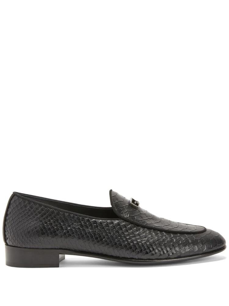 Giuseppe Zanotti GZ Rudolph leather loafers - Black Cover