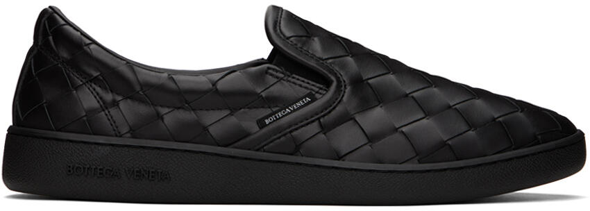 Bottega Veneta Black Sawyer Slip-On Sneakers Cover