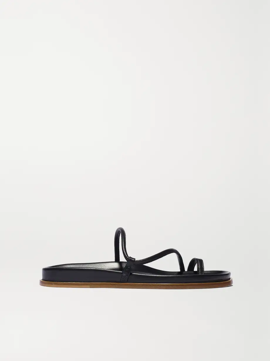 Emme Parsons - Bari Leather Sandals - Black Cover