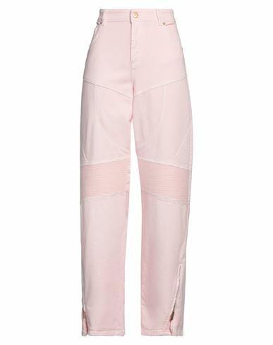 Blumarine Woman Jeans Pink Cotton, Elastane Cover