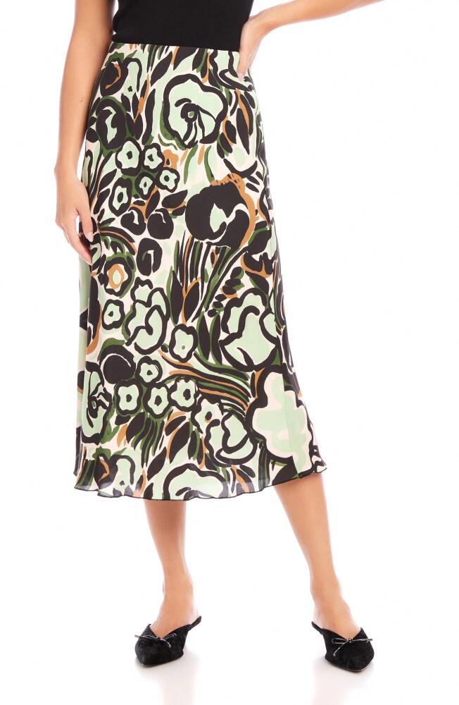 FIFTEEN TWENTY Mia Bias Cut Midi Skirt in Print Cover