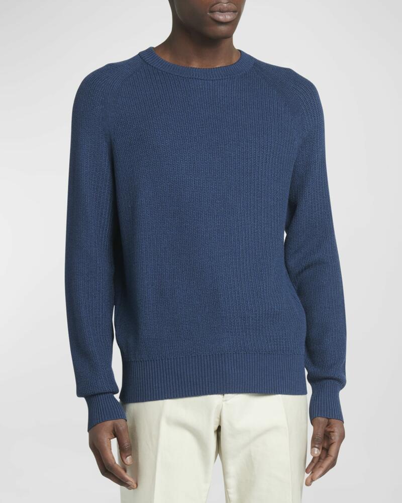 TOM FORD Men's Wool-Silk Crewneck Sweater Cover