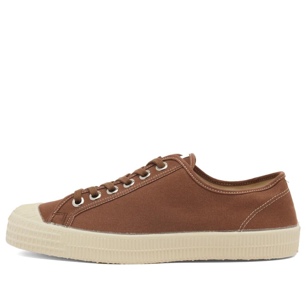 Novesta Men's Star Master Contrast Stitch Sneakers in Brown/Beige Cover