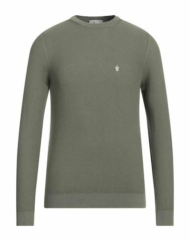 Avignon Man Sweater Military green Cotton Cover