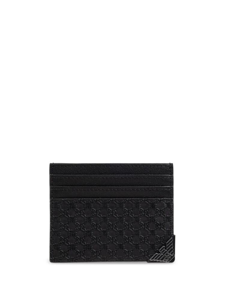 Emporio Armani logo-plaque cardholder - Black Cover