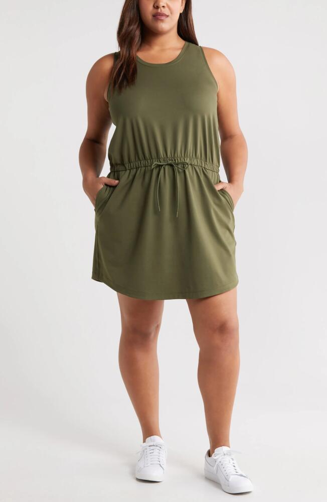 zella Live In Sleeveless Dress in Olive Night Cover