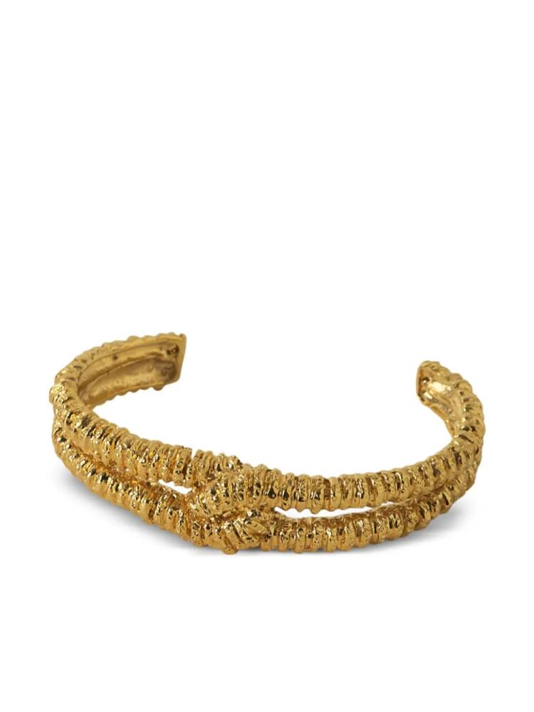 Paola Sighinolfi Ocaso textured bracelet - Gold Cover