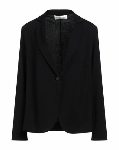 Lamberto Losani Woman Blazer Black Cotton, Elastane Cover