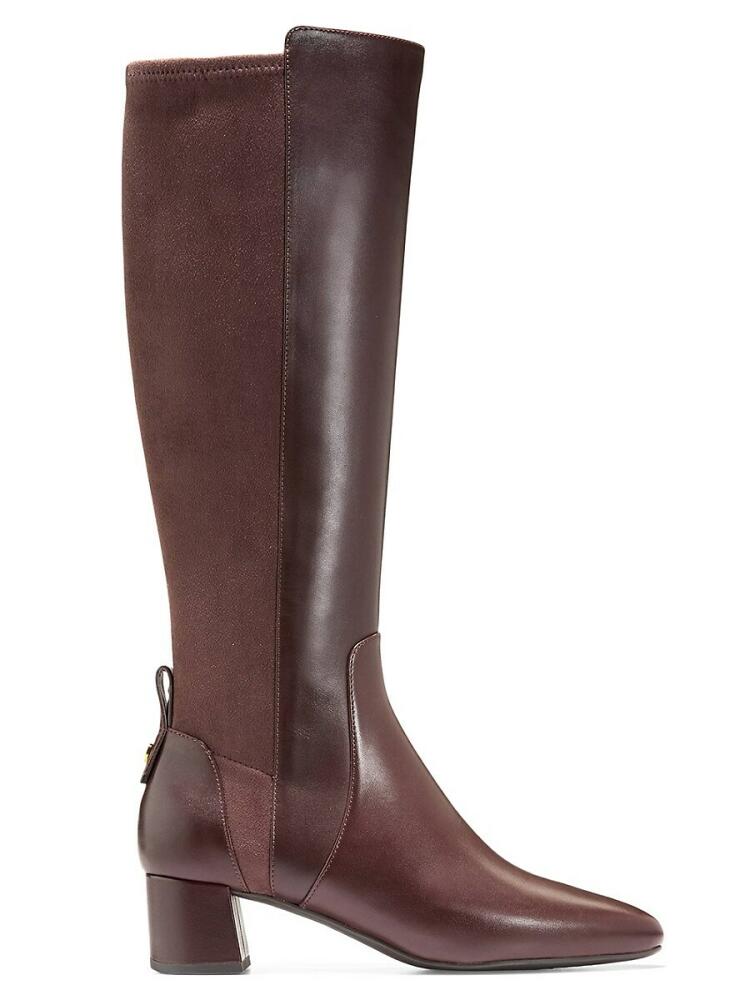 Cole Haan Women's Go To Block Heel Knee High Boots - Brown Cover