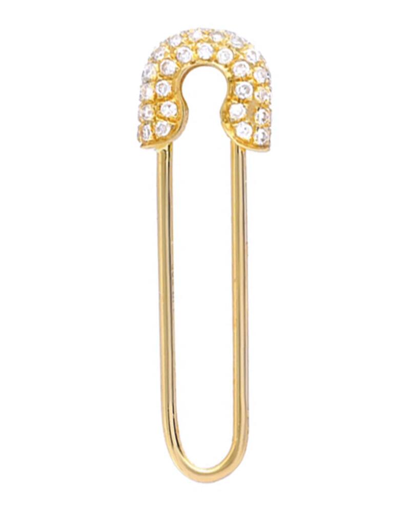 Zoe Lev Jewelry Diamond Safety Pin Earring, Single Cover