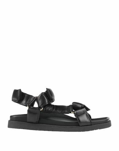 Doucal's Woman Sandals Black Leather Cover