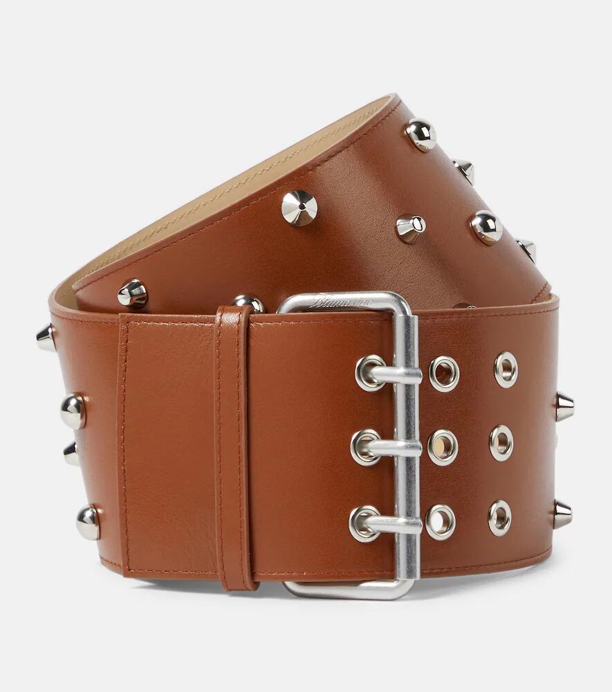 Blumarine Wide studded leather belt Cover