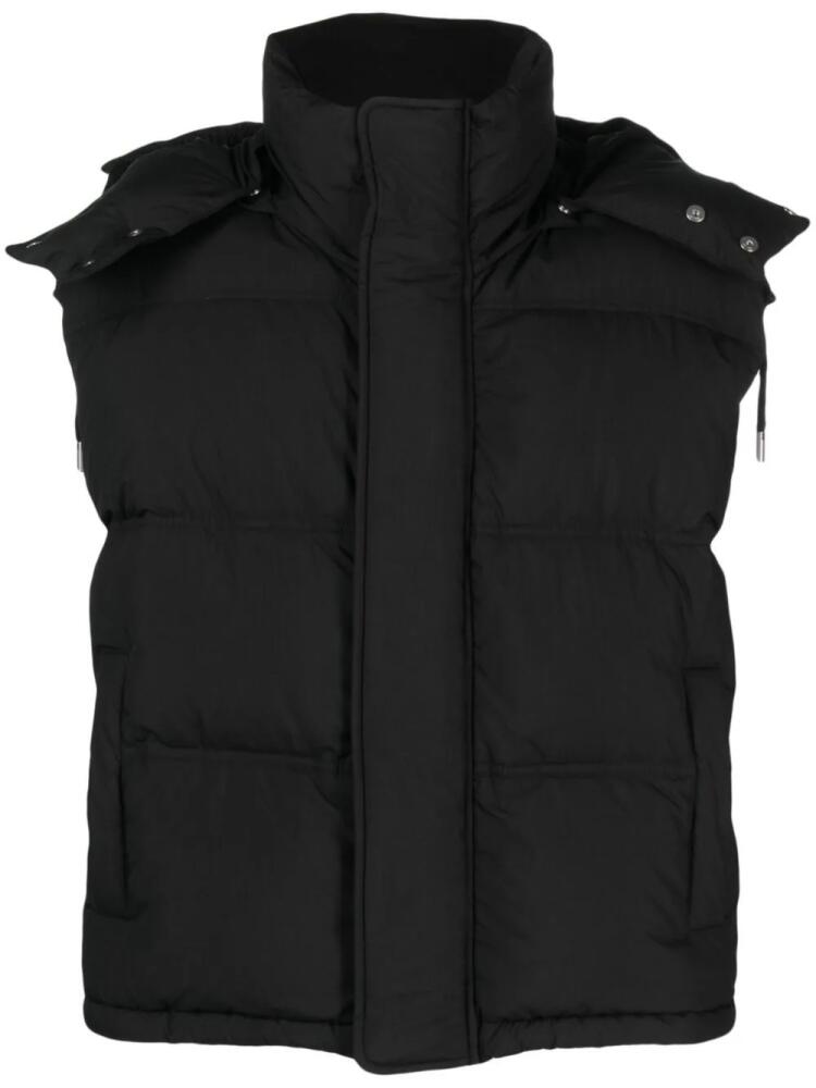 AMI Paris hooded padded gilet - Black Cover