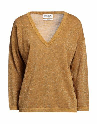 Essentiel Antwerp Woman Sweater Ocher Polyester, Acrylic, Wool Cover