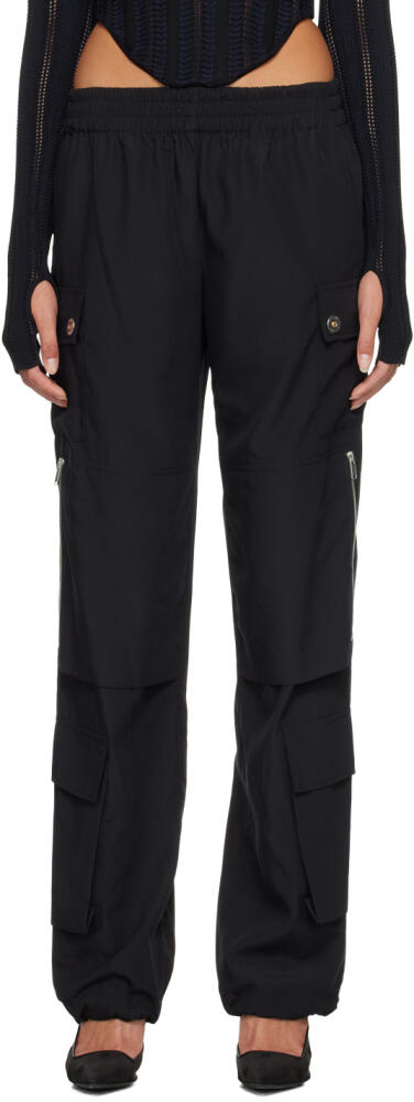 Dion Lee Black Pocket Cargo Trousers Cover