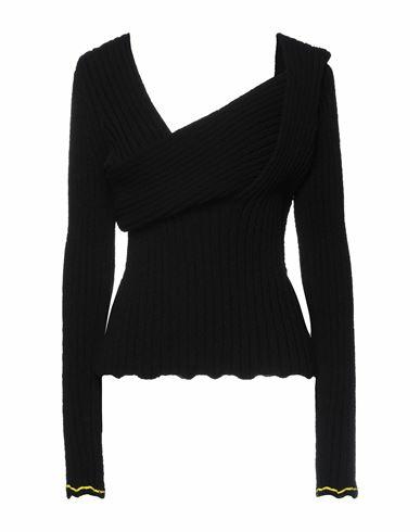 Bottega Veneta Woman Sweater Black Cotton, Polyamide, Elastane Cover