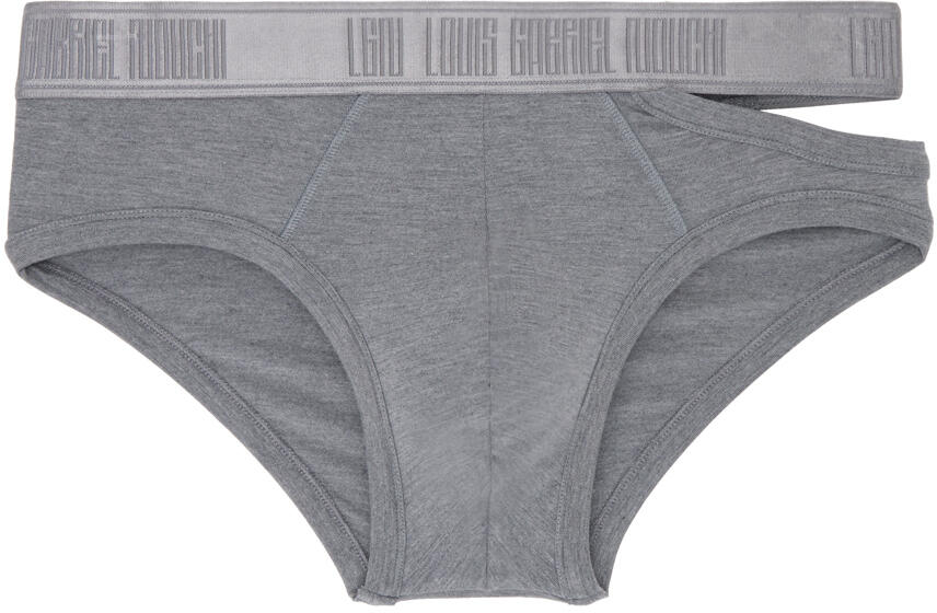 LGN Louis Gabriel Nouchi Gray Cutout Briefs Cover