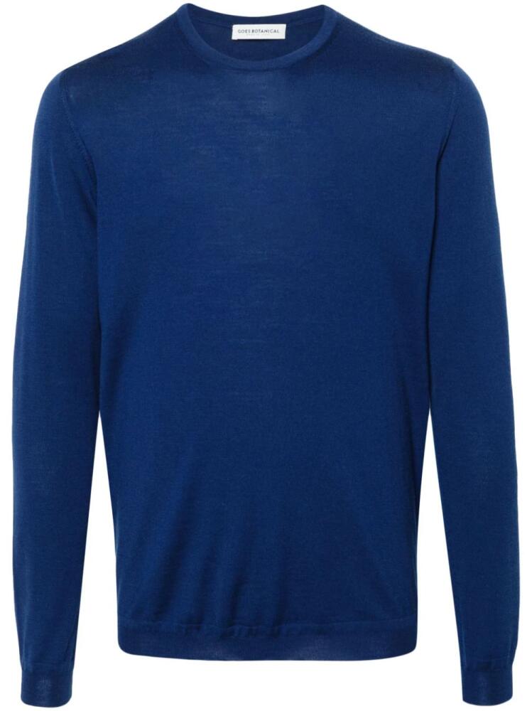 GOES BOTANICAL merino-wool sweater - Blue Cover