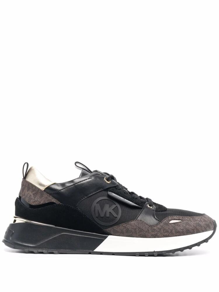 Michael Michael Kors Theo monogram-print low-top sneakers - Black Cover