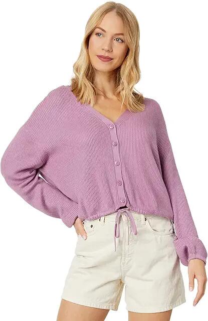 Splendid Bri Cardigan (Deep Orchid) Women's Clothing Cover