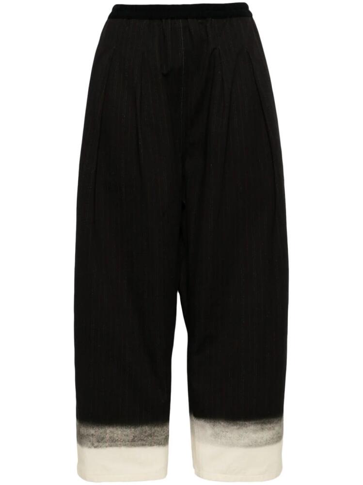 Maison Margiela pinstriped wide-leg trousers - Black Cover