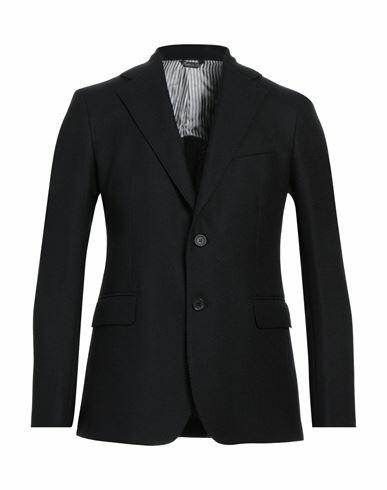 Brian Dales Man Blazer Black Wool, Cotton, Elastane Cover