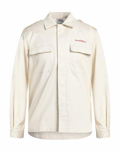 Manuel Ritz Man Shirt Ivory Cotton, Elastane Cover