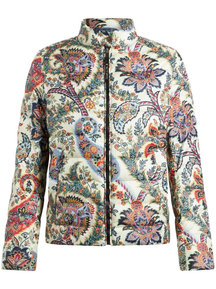 ETRO paisley-print down puffer jacket - Neutrals Cover