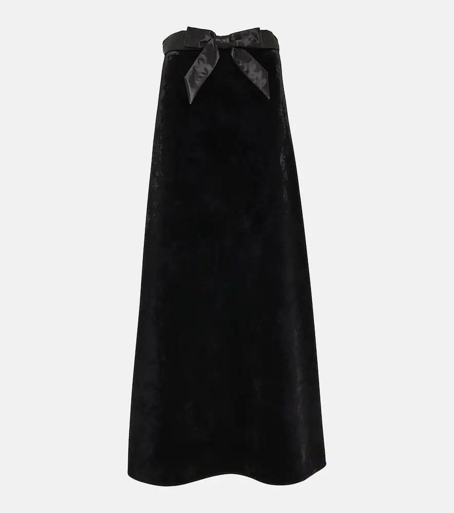 Balenciaga Velvet maxi skirt Cover