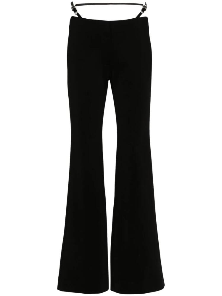 Givenchy Voyou belted flared trousers - Black Cover