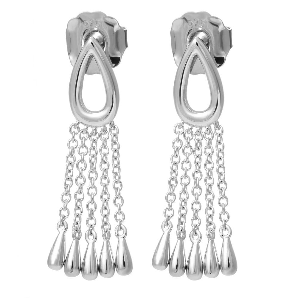 Lucy Quartermaine Petal Chandelier Earrings in Sterling Silver Cover