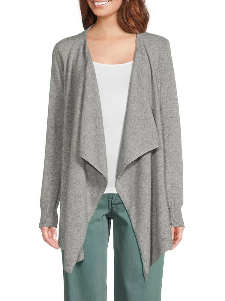 Bruno Magli Women's Cashmere Waterfall Cardigan - Grey Cover