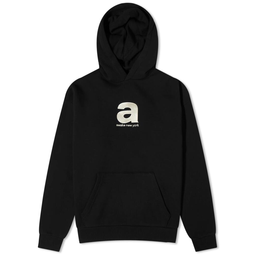 Awake NY Men's Bold Logo Hoodie in Washed Black Cover