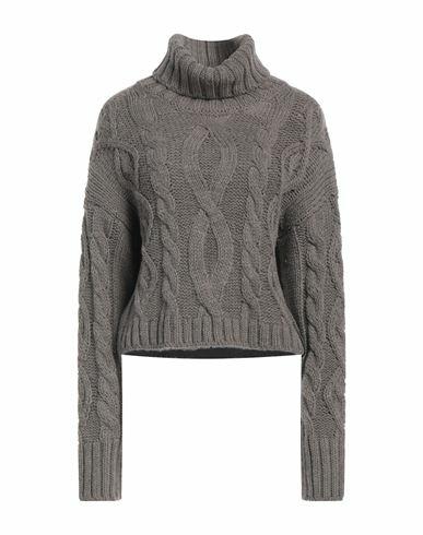 Hinnominate Woman Turtleneck Dove grey Acrylic, Polyester Cover